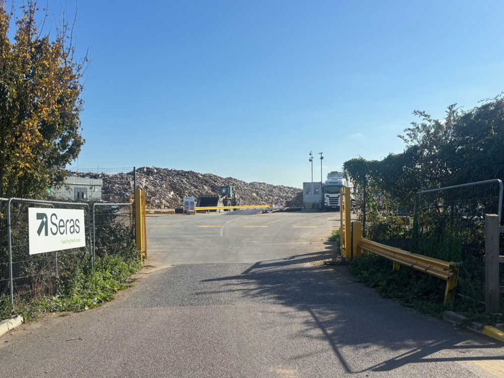 The Seras site where wood is processed. The Seras site where wood is processed.