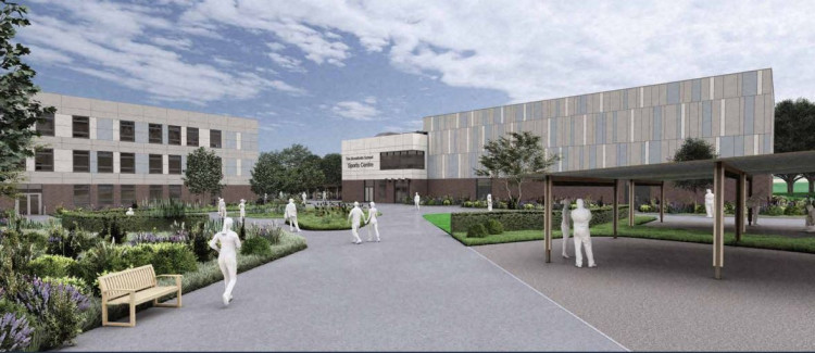 An artist's impression of the new building.