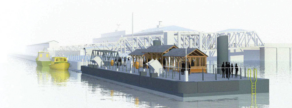 The proposed pontoon extension The proposed pontoon extension