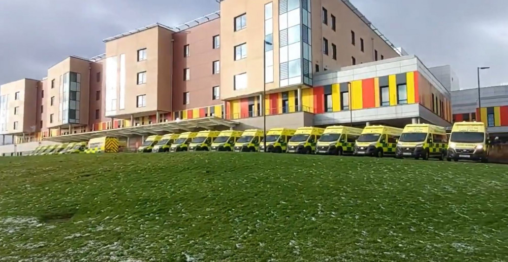 Winter pressures have hit the University Hospital of North Midlands a month early, with 50 patients with Covid occupying beds. (LDRS) Winter pressures have hit the University Hospital of North Midlands a month early, with 50 patients with Covid occupying beds. (LDRS)