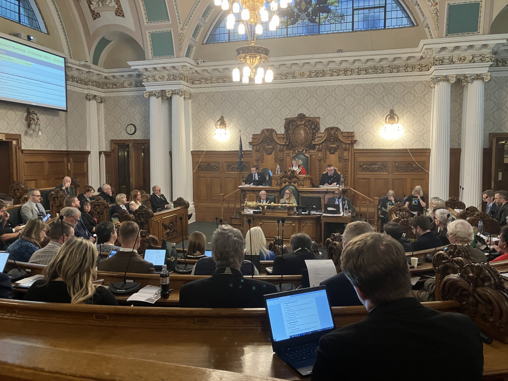 Members of Stockport Council identified key issues at a town hall meeting on 10 October (Image - Declan Carey / LDRS) Members of Stockport Council identified key issues at a town hall meeting on 10 October (Image - Declan Carey / LDRS)