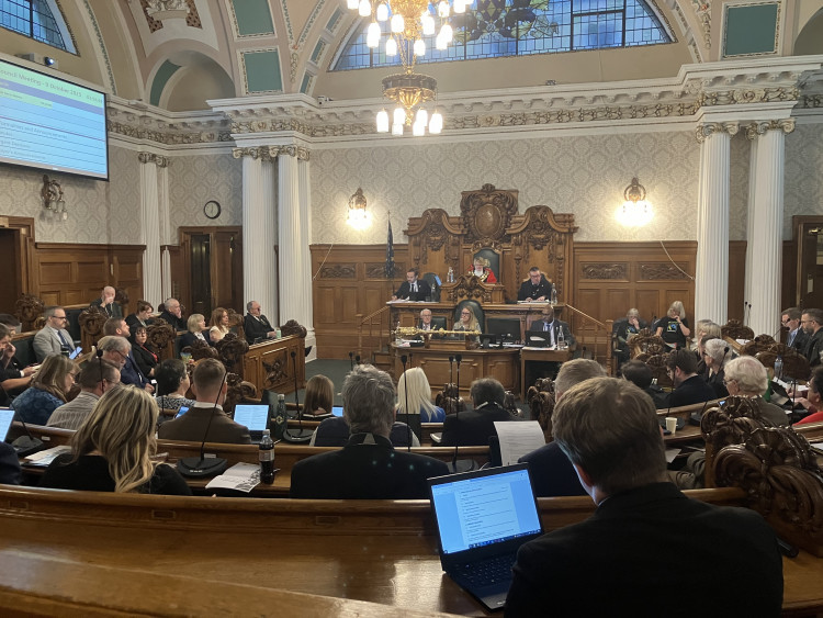Members of Stockport Council identified key issues at a town hall meeting on 10 October (Image - Declan Carey / LDRS)
