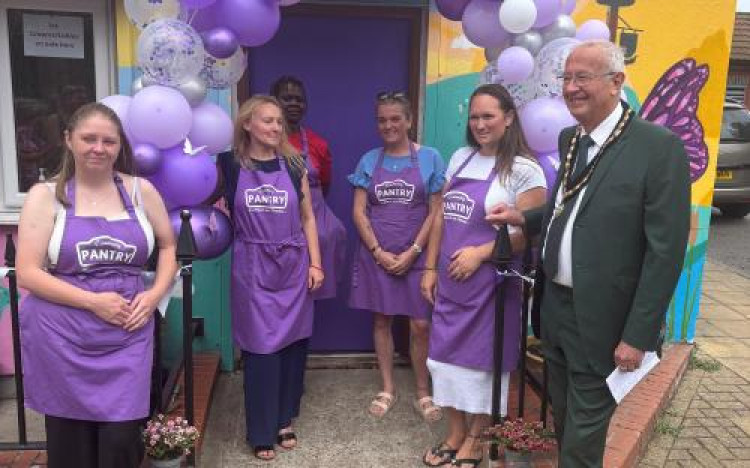 Deputy Mayor Cllr Steve Liddiard with volunteers at the recent birthday celebration