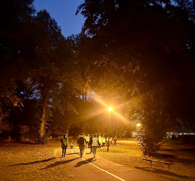 Samaritans volunteers heading off on Dawn Walk
