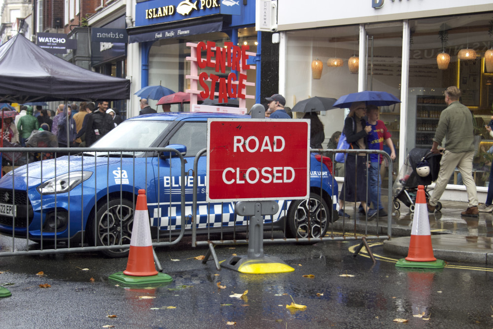 A few roadworks in and around Richmond this week (credit: Cesar Medina).