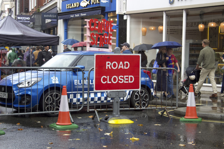 A few roadworks in and around Richmond this week (credit: Cesar Medina).