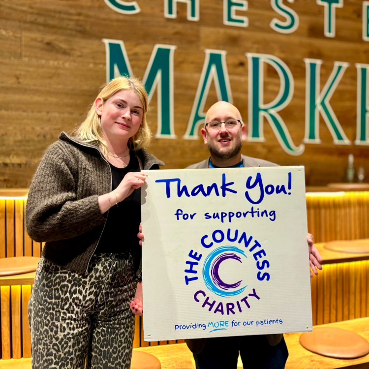 Over £1,400 was raised for a Countess of Chester Hospital appeal fund (Image supplied)