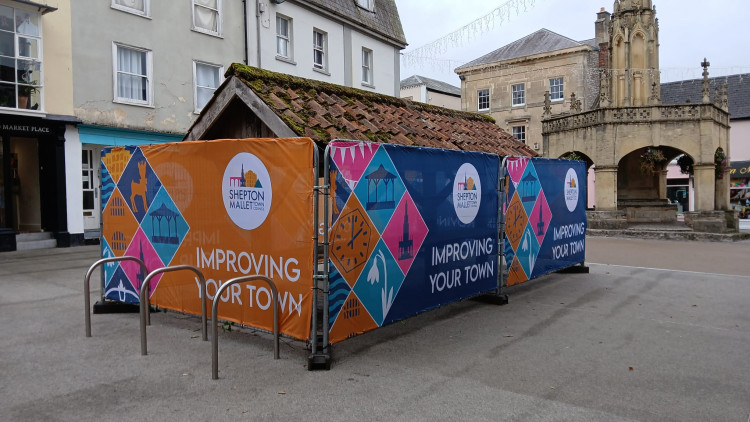 Shepton Mallet Town Council has fenced off The Shambles after a safety audit revealed it was unsafe.