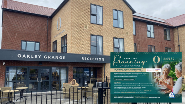 Oakley Grange is hosting a free Later Life Planning event this October (image by Nub News)