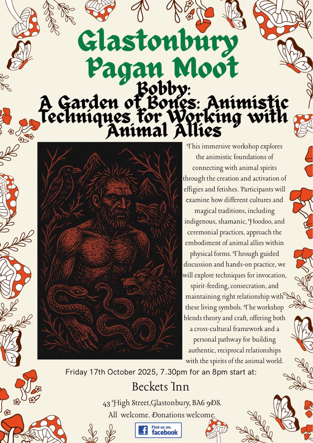 Glastonbury Pagan Moot: Bobby: A Garden of Bones: Animistic Techniques for Working with Animal Allies Glastonbury Pagan Moot: Bobby: A Garden of Bones: Animistic Techniques for Working with Animal Allies