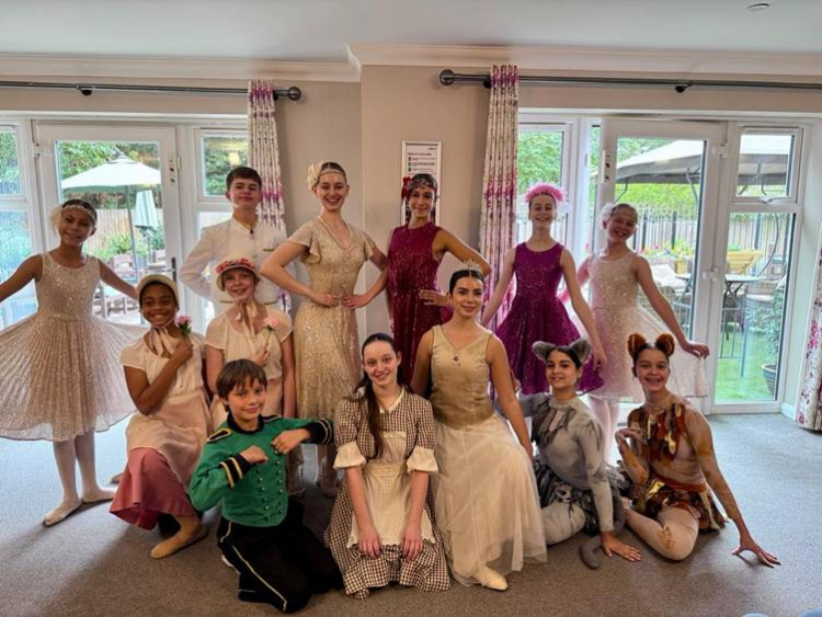 The young dancers from the London Children’s Ballet ar Sherwood Grange in Kingston Vale (Credit: Sherwood Grange)