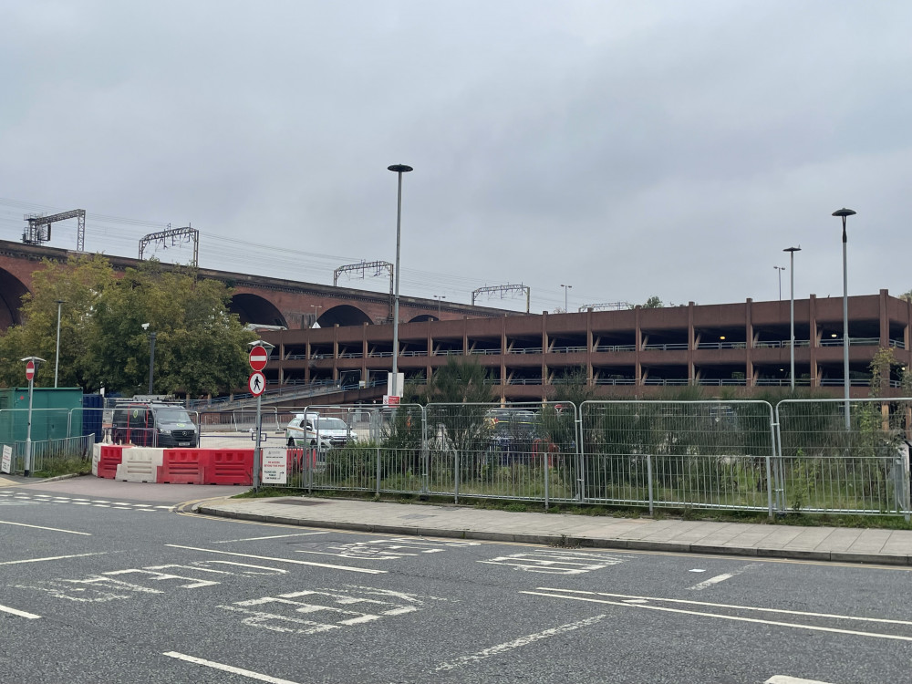 Heaton Lane car park in Stockport town centre is closed while demolition works take place (Image - Nub News) Heaton Lane car park in Stockport town centre is closed while demolition works take place (Image - Nub News)