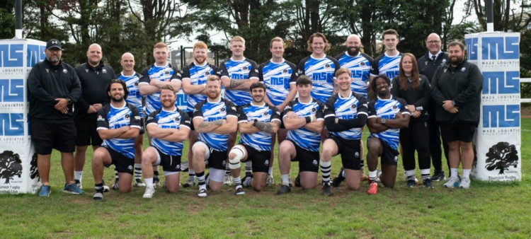 The winning team donned colours in support of Prostate Cancer UK