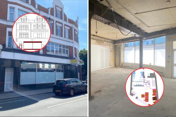 A restaurant could replace part of the former HSBC Bank site on London Road, Twickenham (credit: Stirling Shaw & Planning application).