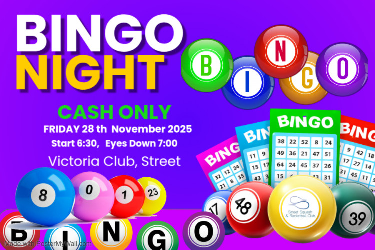 Street Squash & Racketball- Bingo Night Street Squash & Racketball- Bingo Night