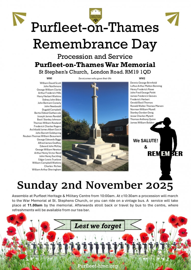 Purfleet-on-Thames Remembrance Day