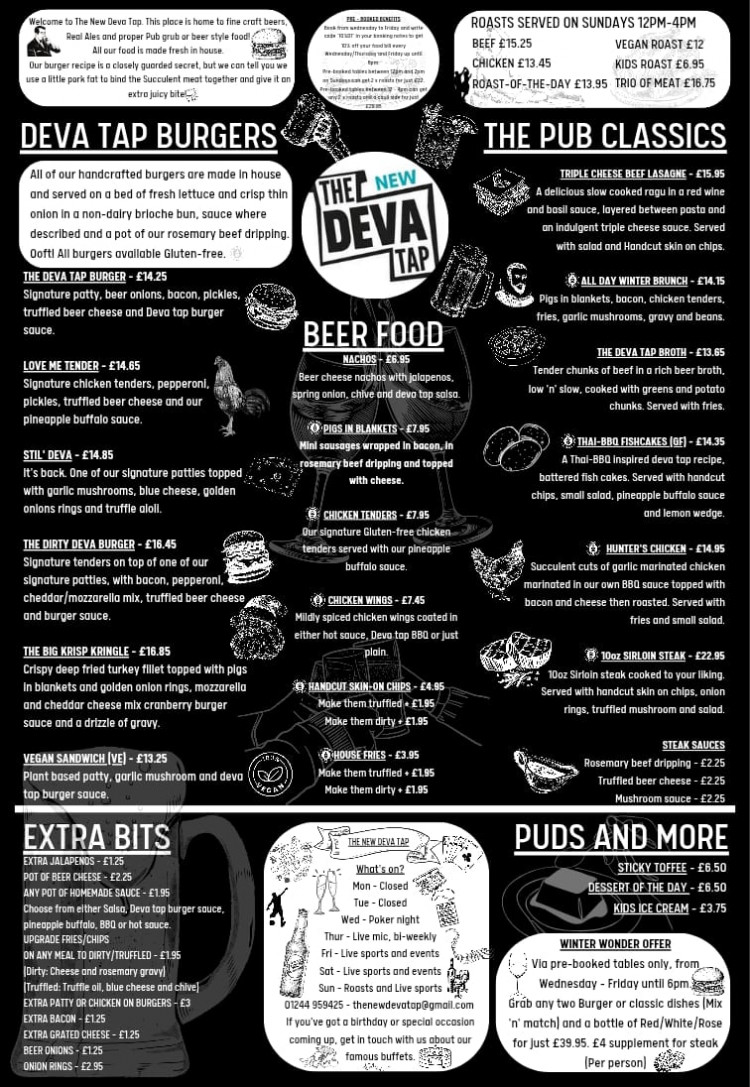 New menu launch