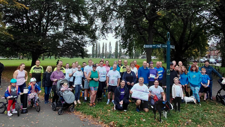 Nantwich united on Saturday 11 October, with this month’s Dabbers Dash community run dedicated to promote Baby Loss Awareness Week (Jonathan White).