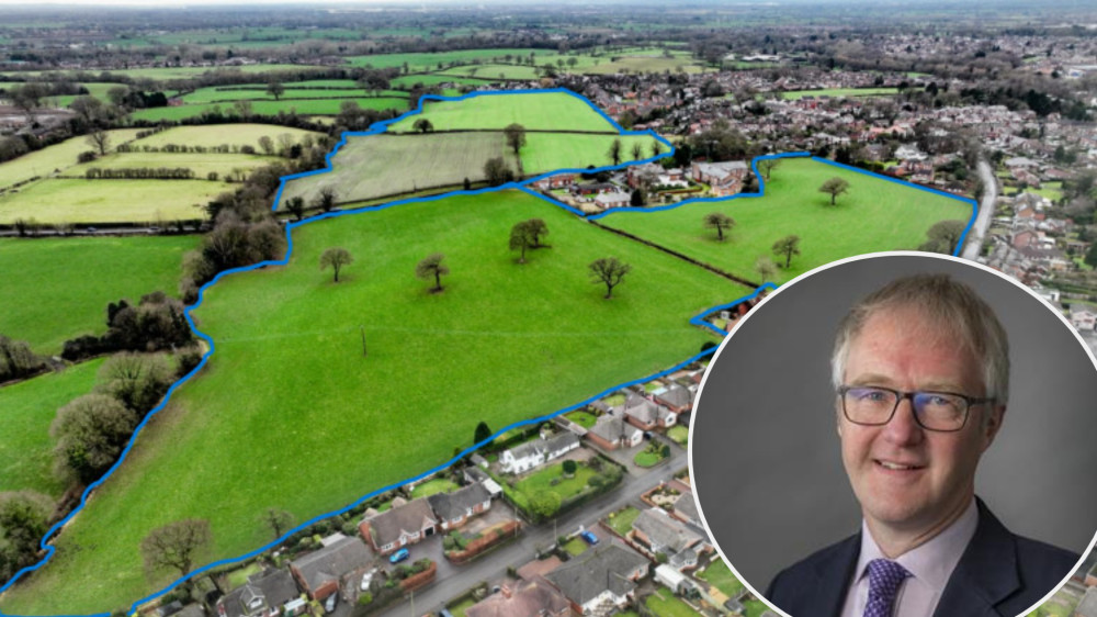 Cllr Sam Corcoran has spoken out about the Bloor Homes plan for Sandbach. (Image: Sarah Bradley)