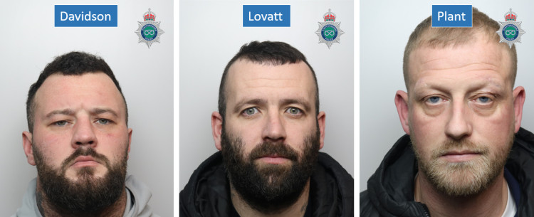 The three men were arrested in February this year 