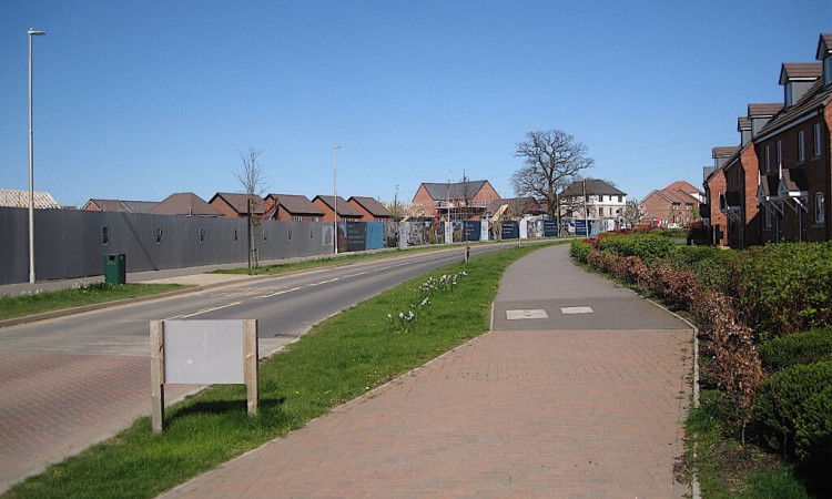 The neighbourhood centre will be built off Fusiliers Way (image via Robin Stott)