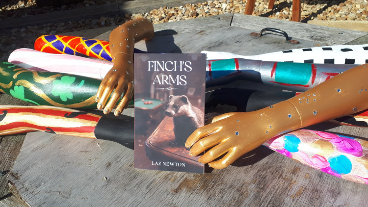 Laz Newton's debut novel 'Finch's Arms' is a dark satire about a man who grows a second pair of arms (Photo: Laz Newton)
