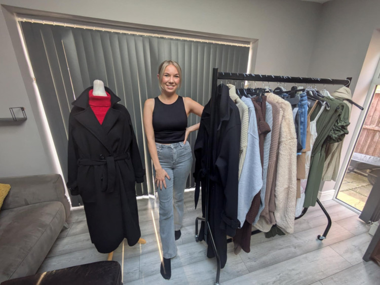 Teaching assistant, Charlie Collins, has set up a fashion business, CLC Styling from home. (Photo: Nub News)   