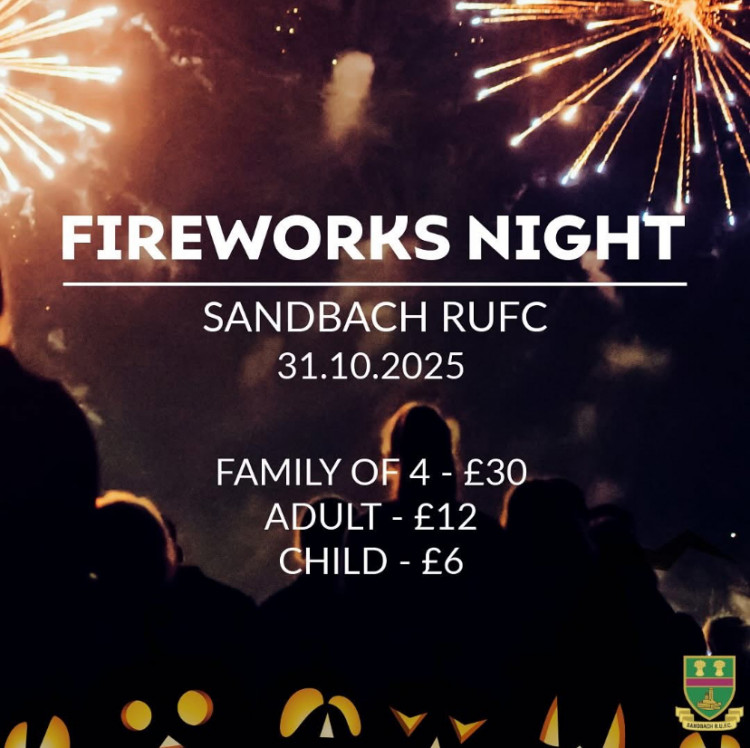 Sandbach RUFC Spooktacular Fireworks Night