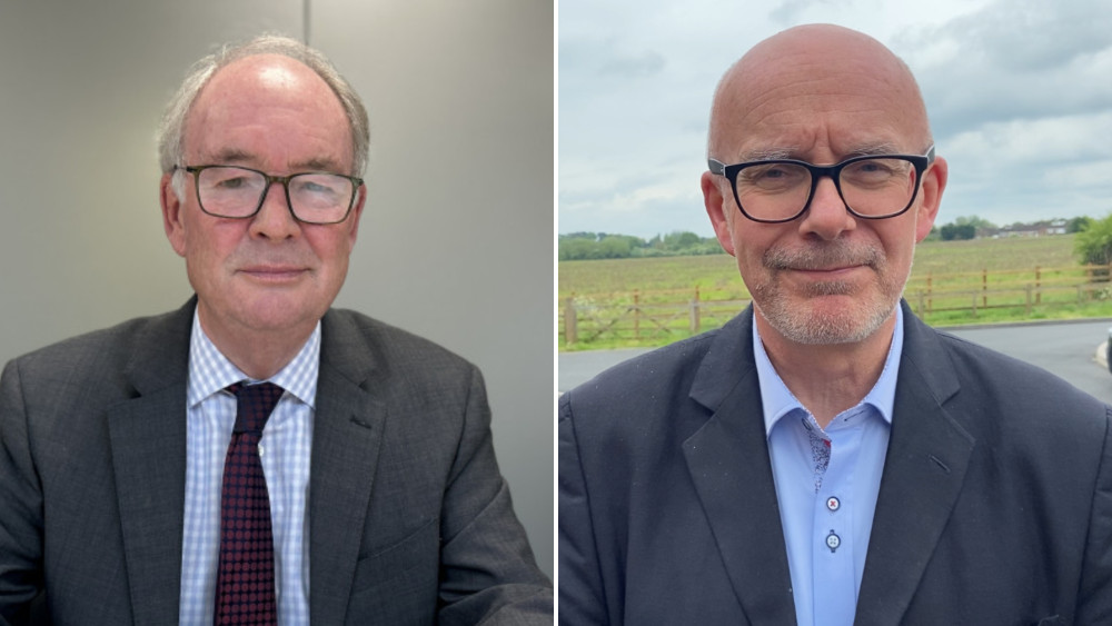 PCC Philip Seccombe (left) has hit back at comments made by Matt Western MP (right) in parliament (images supplied) PCC Philip Seccombe (left) has hit back at comments made by Matt Western MP (right) in parliament (images supplied)