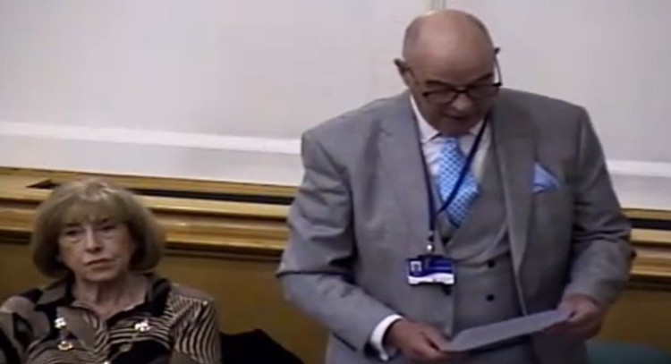 Cllr Charles Hardy hit out at the overspend saying 'so much for a balanced budget' (Image via: LDRS)