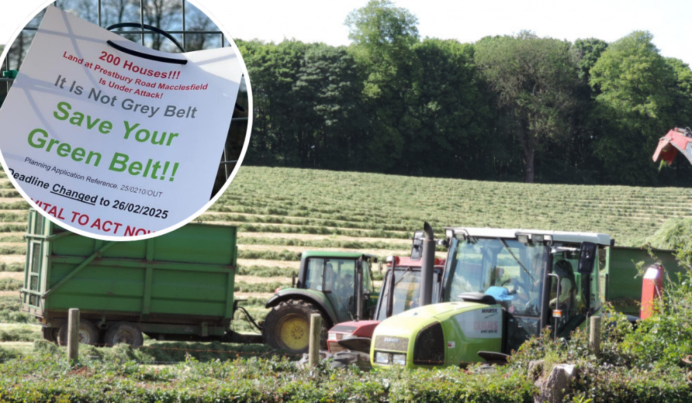 Bloor Homes is pushing ahead with plans to build 200 homes on green belt land off Prestbury Road (Credit: David Nelson/Nub News) Bloor Homes is pushing ahead with plans to build 200 homes on green belt land off Prestbury Road (Credit: David Nelson/Nub News)