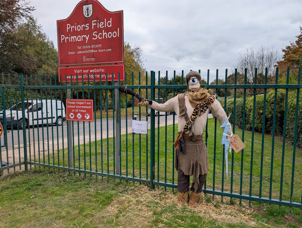 Cyclops at the gates of Priors Field Primary in Kenilworth Cyclops at the gates of Priors Field Primary in Kenilworth