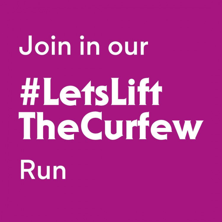 Sandbach Striders Let's Lift the Curfew Run