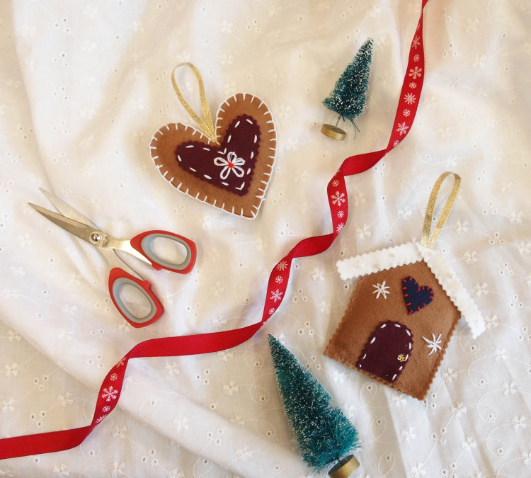 Embroidered Christmas Decorations