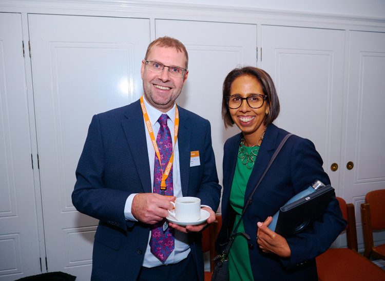 Munira Wilson MP at parkruns 21st birthday celebrations in Parliament (credit: Bruce Li).