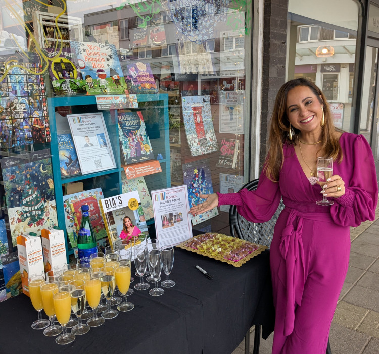 Bianca Rodrigues-Perry at her book signing event in Kenilworth (image via Amanda Chalmers) 