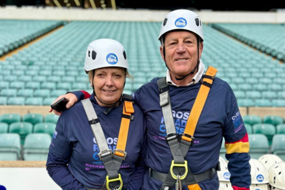 Margaret and Rob Allen took on the challenge to raise money for Crossroads Care Richmond and Kingston (Image supplied) Margaret and Rob Allen took on the challenge to raise money for Crossroads Care Richmond and Kingston (Image supplied)