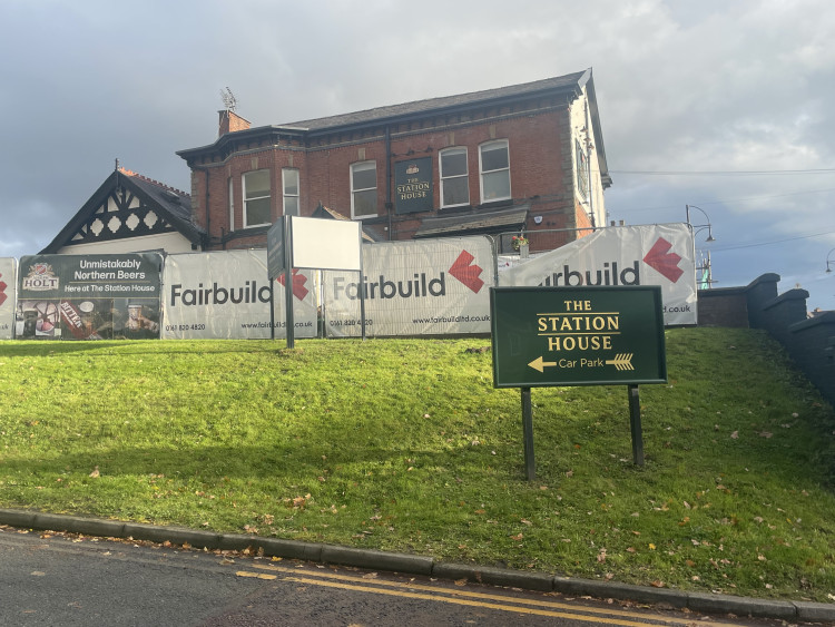 The Station House - a new pub run by Almond Family Pubs and Joseph Holt - is opening in Cheadle Hulme on 21 October, on the site of what was formerly Platform 5 (Image - Google Maps)