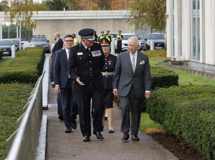King Charles III visited Manchester on Monday 20 October to thank first responders following the synagogue attack in Heaton Park earlier this month (Image - GMP)