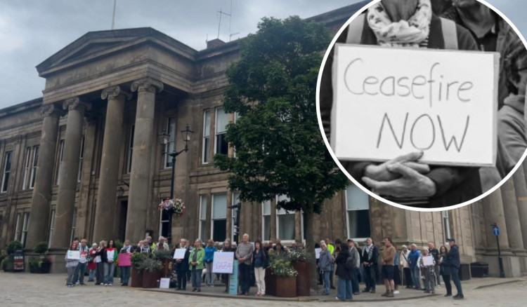 Activist group Global Justice Macclesfield have shared their thoughts on the ceasefire in Gaza (Credit: Nub News)