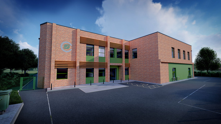 The new purpose-built Clarendon School SEND centre will support up to 77 pupils with complex needs in a modern, inclusive setting (credit: Kier).