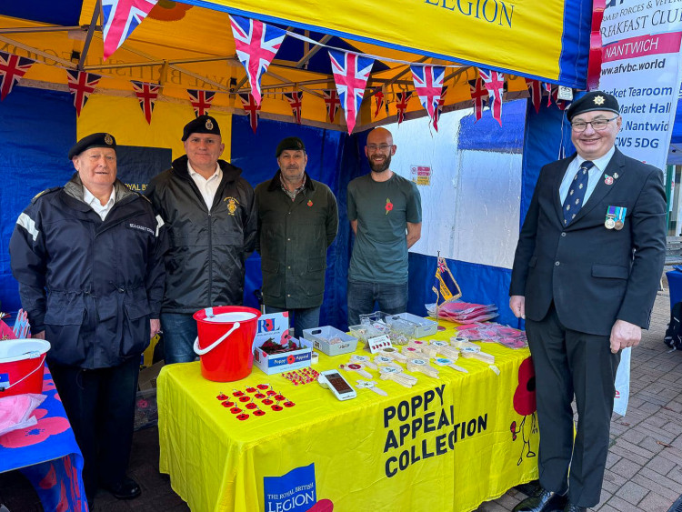The annual Poppy Appeal will officially launch in Nantwich on Saturday 25 October, as the Nantwich & District Branch of the Royal British Legion (RBL) takes to the town square (Jonathan White).