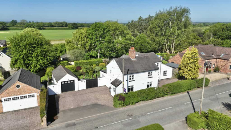 The five-bedroom detached house on Broad Lane, Stapeley (James Du Pavey). The five-bedroom detached house on Broad Lane, Stapeley (James Du Pavey).