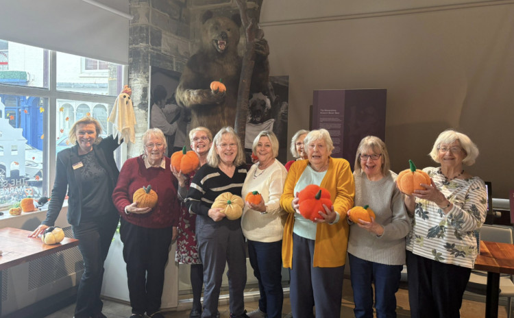 Warwick’s Market Hall Museum’s is displaying over 140 hand-knitted pumpkins (image supplied)
