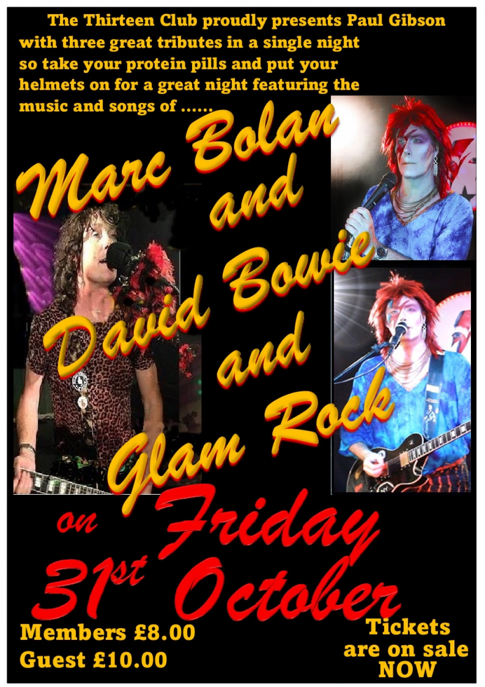 David Bowie & Marc Bolan Tribute Night David Bowie & Marc Bolan Tribute Night
