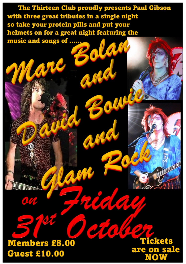 David Bowie & Marc Bolan Tribute Night David Bowie & Marc Bolan Tribute Night
