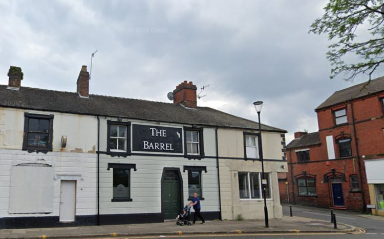 Plans to convert The Barrel in Tunstall have been approved (image via Google Street View)