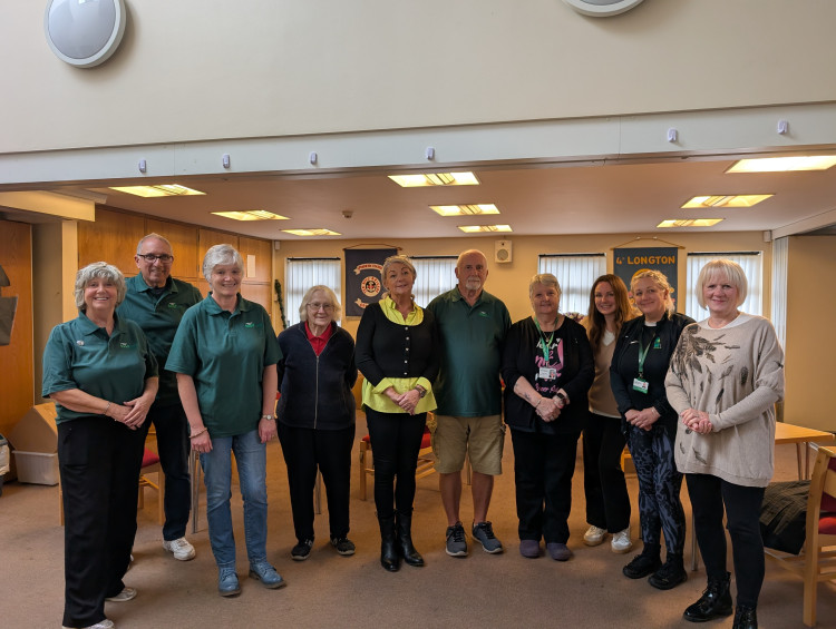 Volunteers and staff from Stoke-on-Trent Foodbank and Coalfields Regeneration Trust at the opening of the foodbank at Broadway Methodist Church (image via LDRS)
