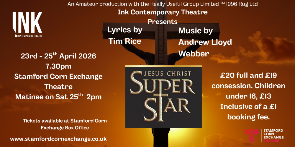 Ink Contemporary Theatre Jesus Christ Superstar 23 — 25 Apr 2026 Ink Contemporary Theatre Jesus Christ Superstar 23 — 25 Apr 2026
