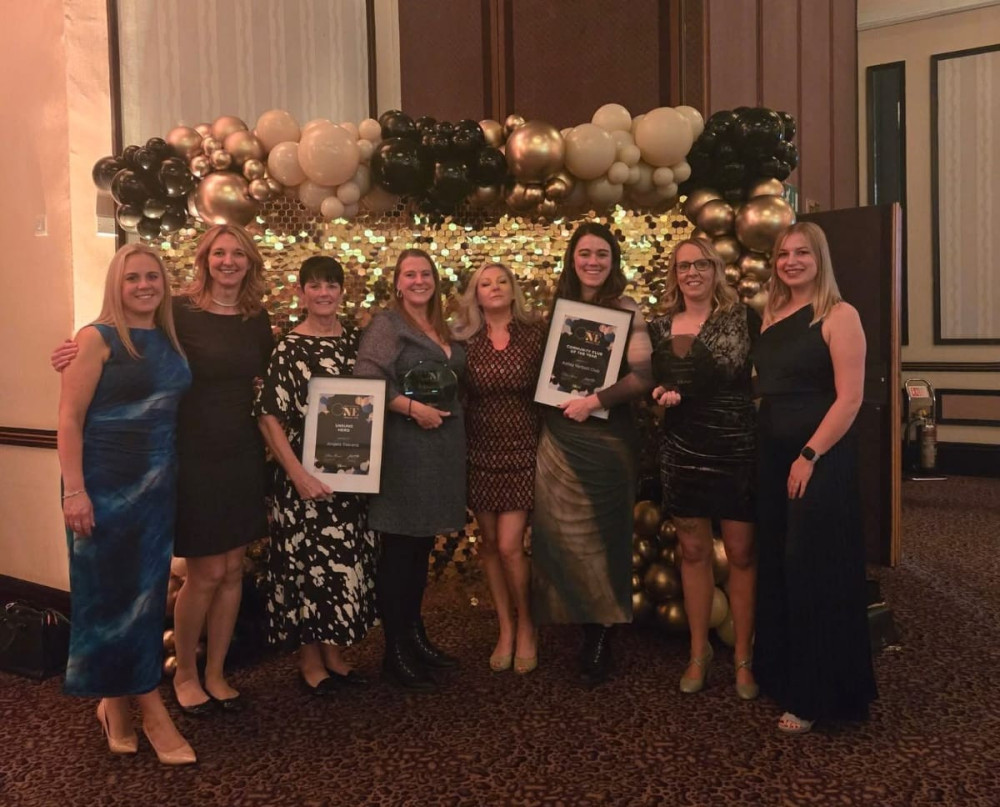 Ashby Netball Club celebrates two wins at the ONE awards (Photo: Ashby Netball Club) Ashby Netball Club celebrates two wins at the ONE awards (Photo: Ashby Netball Club)
